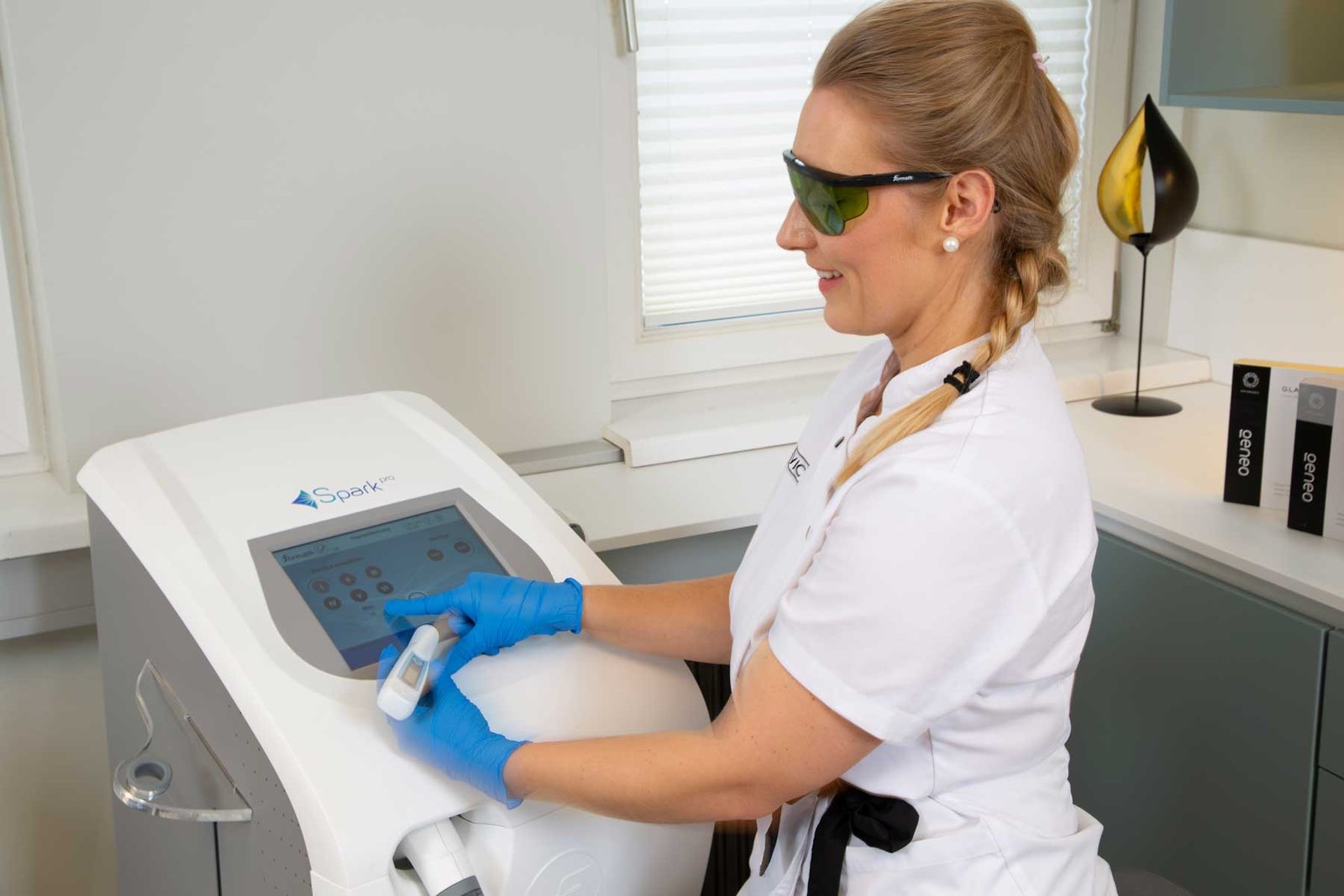 Laserhaarentfernung-Victra-Laser-einstellen